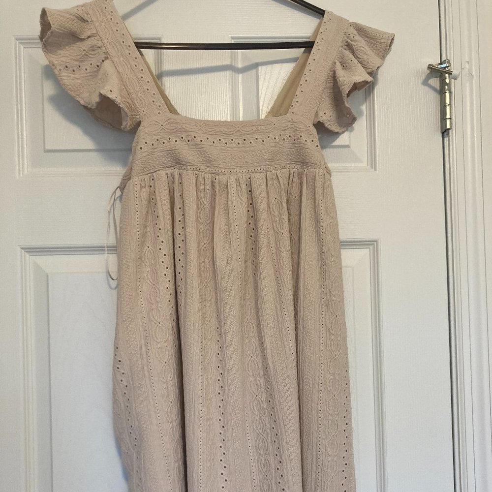Womens Cream or Tan dress, small